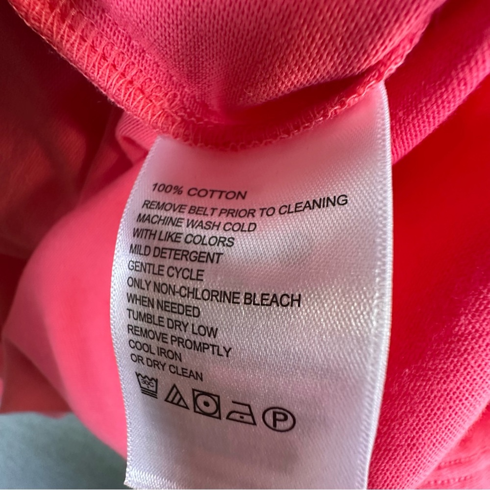 Tommy Bahama Islandscape Jersey Midi Dress NWT Melon Berry V Neck Pockets XS - Picture 13 of 16